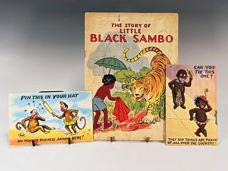 THE STORY OF LITTLE BLACK SAMBO & TWO POSTCARDS