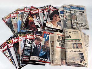 MAGAZINES AND NEWSPAPERS FROM MAJOR WORLD EVENTS