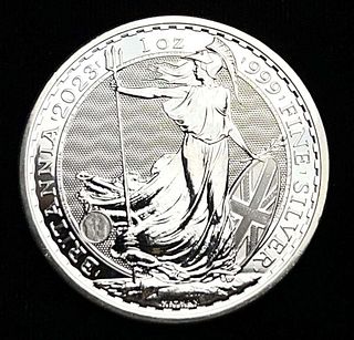 2023 Great Britain King Charles III Britannia 1 ozt .999 Silver