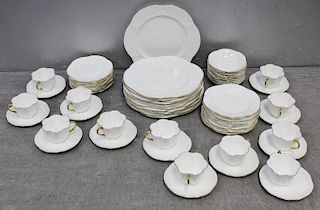 Shelley China Dainty White Service for 12.