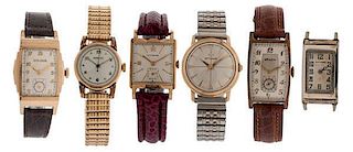 Gruen, Waltham, Wittnauer and Bulova Wrist Watches 