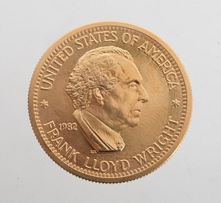 U.S. Mint Gold Medal, Frank Lloyd Wright #9