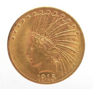 A 1915 Ten Dollar Gold Coin