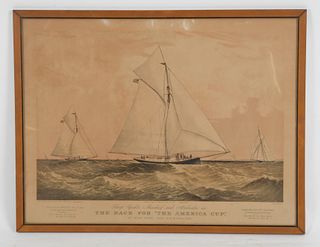 Currier & Ives; after Charles Parsons, Yacht Print