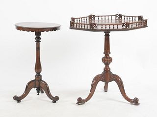 Two English Hardwood Occasional Tables