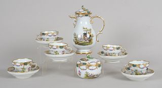 A Meissen Porcelain Coffee Set