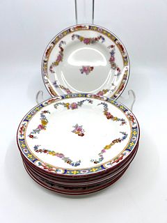 Set of 12 Minton porcelain dessert plates