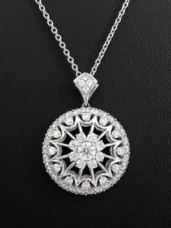 Hearts on Fire 18K Gold Diamond Pendant Necklace