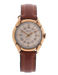 Gruen VeriThin Pan-Am "Ace" Wrist Watch 