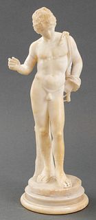 Grand Tour Nude Dionysus Alabaster Sculpture