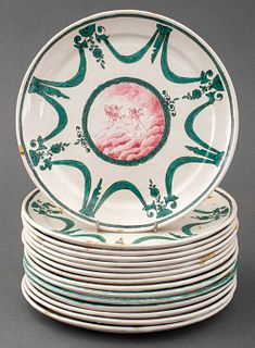 French Sceaux Faience Plates, 15