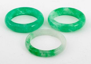 Mottled Jade Rings, 3