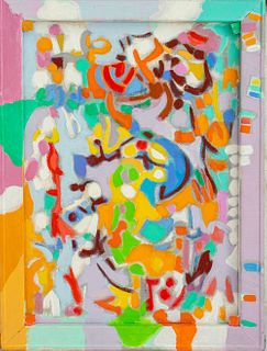 Lawrence Glickman Abstraction Acrylic on Canvas