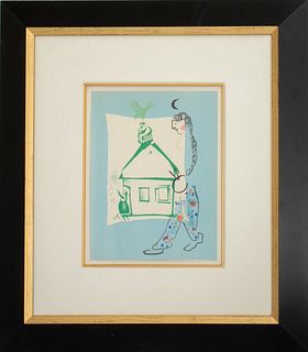 Marc Chagall "La Maison de mon Village" Lithograph