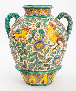 Vintage Monteluce Deruta Sgraffito Vase