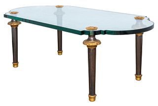 Belle Epoque Revival Bronze Glass Top Table