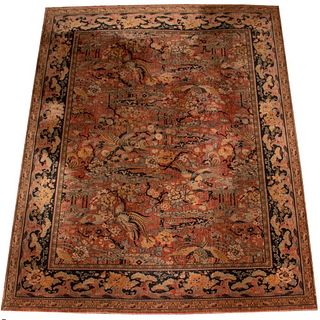 M. J. Whittal Anglo-Persian Birds of Paradise Rug