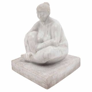 SALVADOR JARAMILLO, Sin título, Firmada y fechada 1985, Escultura en mármol, 22 x 17 x 17 cm