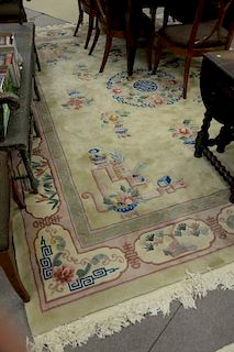 Chinese Oriental carpet, 9' x 12'.