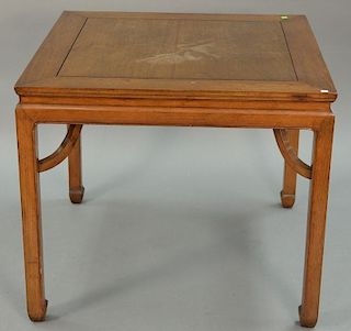 Chinese table, ht. 30in., top: 35" x 35".