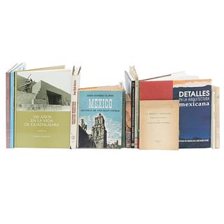 Libros sobre Historia de México y Arquitectura. Montenegro, Roberto. Retablos de México / Detalles en la Arquitectura Mexicana. Pzs: 13