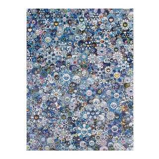 TAKASHI MURAKAMI (Tokio, Japón, 1962 - ), Skulls and Flowers, Firmada Impresión offset, tiraje de 300, 68.9 x 53 cm medidas totales