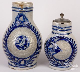 Two German stoneware pitchers
