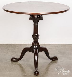 George II mahogany tea table, mid 18th c.
