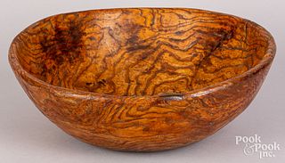 Burl bowl, 18th/19th c.