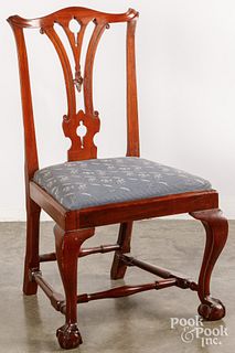 Massachusetts Chippendale mahogany dining chair