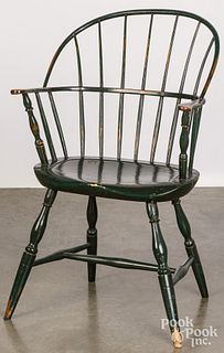 New England sackback Windsor chair, ca. 1800