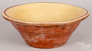 Large redware bowl