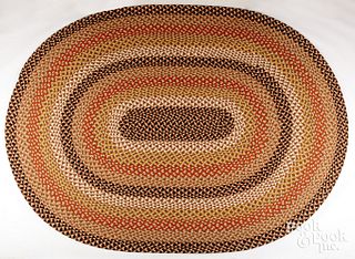 Room-sized braided rug