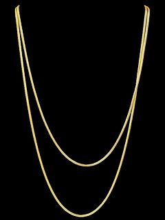Tiffany & Co Paloma Picasso 18k Gold 34" Necklace