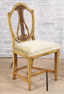 19th C Paint Decorated Chair