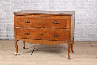 18th Century Italian Two Drawer Commode