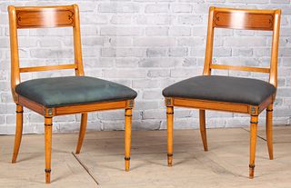 Pair Neoclassical Side Chairs