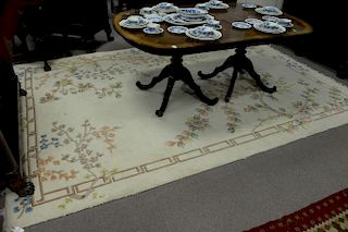 Contemporary Oriental style room size carpet, 8'2" x 11'5".