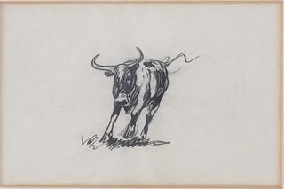 Edward Borein (1872–1945) Lone Steer Original