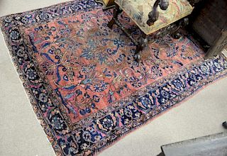 Hamaden Oriental rug (wear), 5' x 6'3".