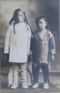 19th C. Plains Indian Girls Original Photograph
