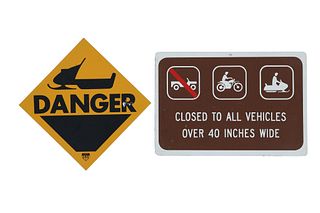Vehicle Information & Danger Road Signs (2)