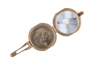 Late 1890s Brunton Brass Nautical Compass