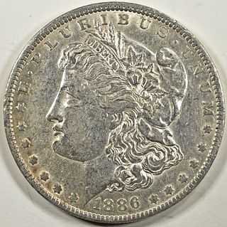 1886-O MORGAN DOLLAR XF/AU