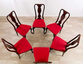 Mahogany Queen Anne Style Side Chairs