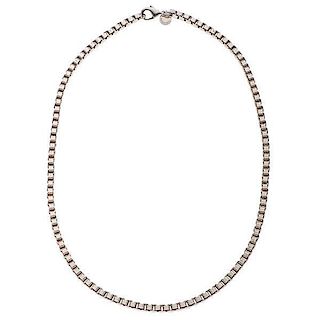 Tiffany & Co. Sterling Silver Venetian Necklace  