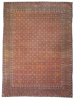 Antique Kashan Rug 7'10" x 10'8" (2.39 x 3.25 M)