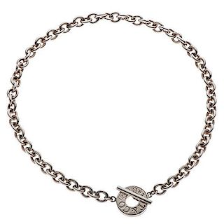 Tiffany & Co. Sterling Silver Heavy Link Necklace 