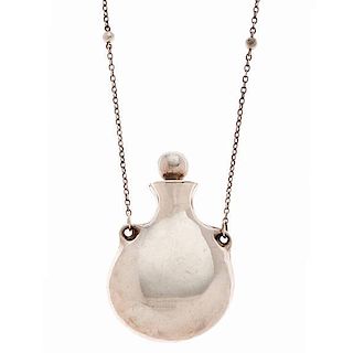 Tiffany & Co. Elsa Peretti Sterling Silver Perfume Bottle Necklace 