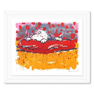Tom Everhart- Hand Pulled Original Lithograph "Pig Out"